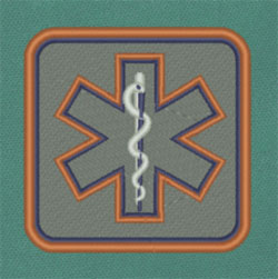 Star of Life Medical Patches VELCRO hook 【BUILT TO LAST】