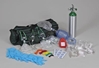 O2 admin kit with many parts shown