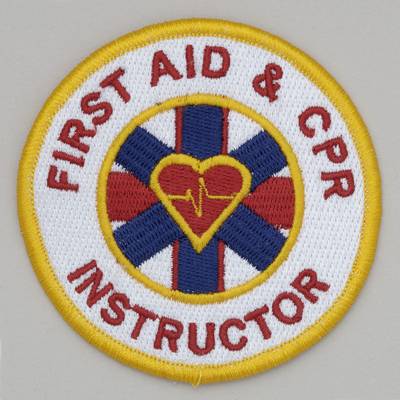 First Aid, CPR, AED Trained Mini Patch #SSPAT-34